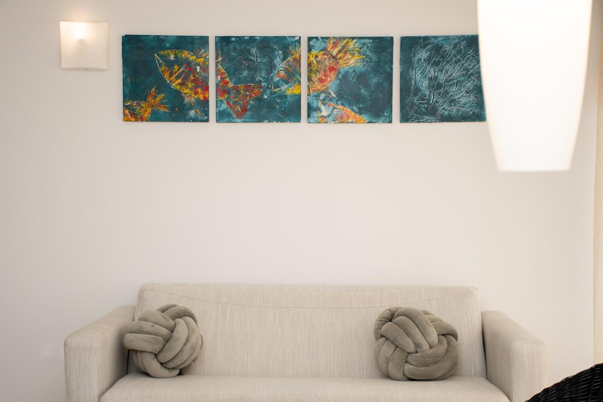 Hotel Capilla Del Mar Картахена Экстерьер фото A set of four paintings by the artist
